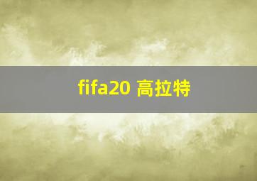 fifa20 高拉特